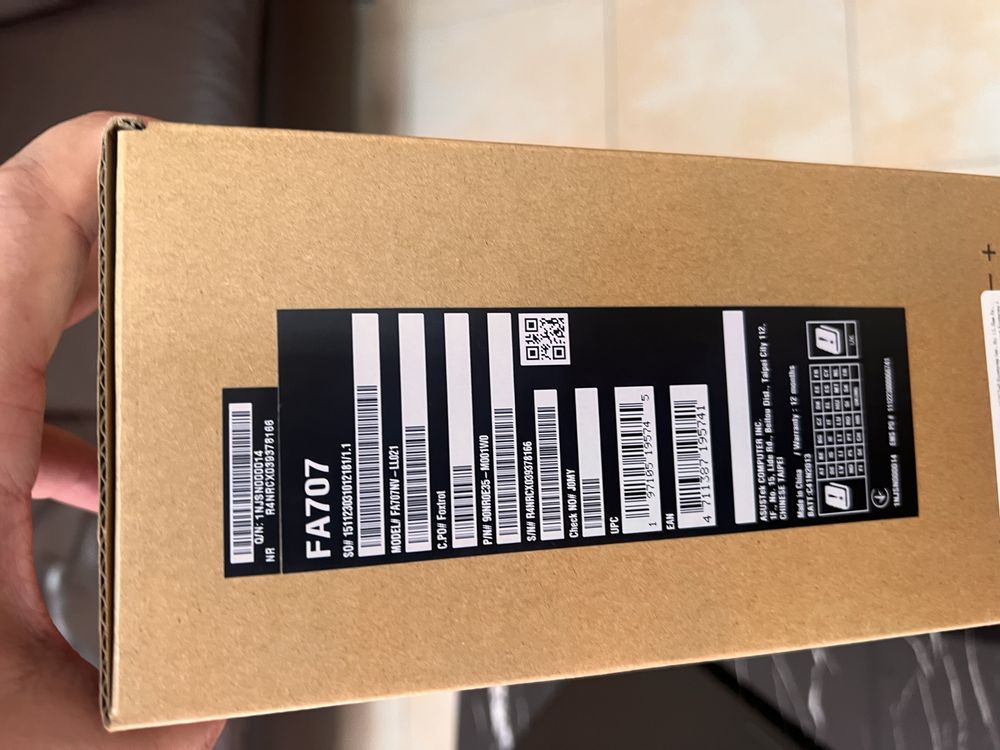 Игровой Asus Tuf 17.3 QHD240hz Rtx 4060 ddr5-16 ryzen7-7735hs ssd 512