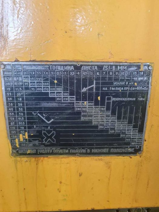 Листогибочный пресс