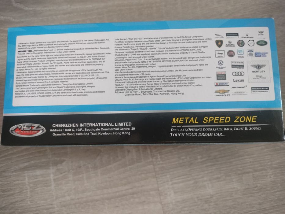 Metal Speed Zone, samochód Toyota GR Supra 1:31, światło, dźwięk