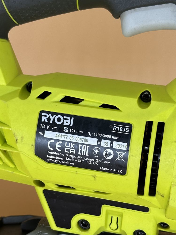 Лобзик аккумуляторный Ryobi One+ R18JS-0 (без АКБ и ЗУ)