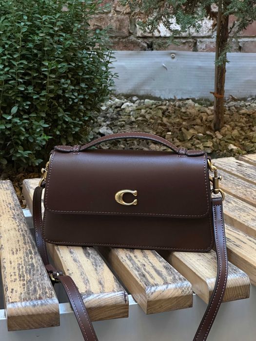 Сумка Coach Коуч шкіряна