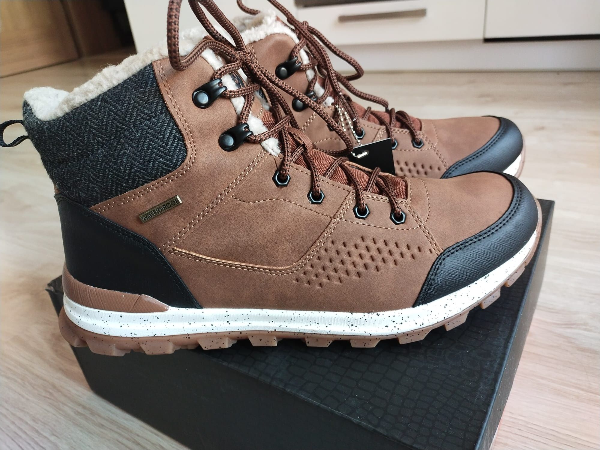 Nowe męskie buty zimowe IGUANA