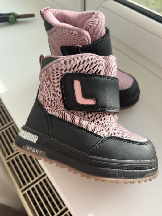 Чоботи зимові, чоботи для дівчинки, теплі чобітки, ботинки