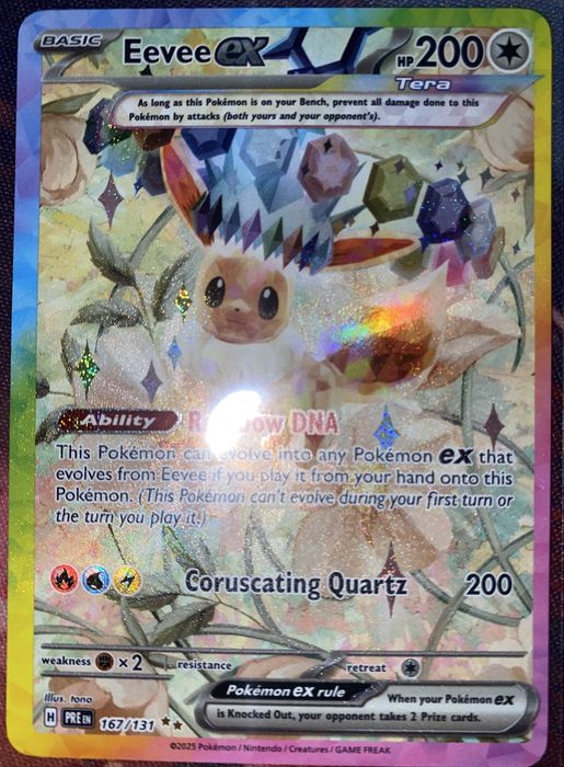 Karta Pokemon – Prismatic Evolutions – 167/131 – Eevee ex