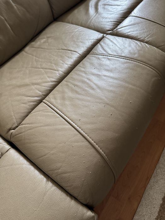 Sofa z funkcją relaks 3-osobowa kanapa beżowa relax