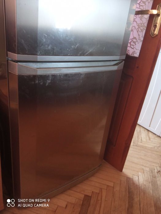 холодильник ардо,повітрянокрапельний,нержавійка,висота 1,9м