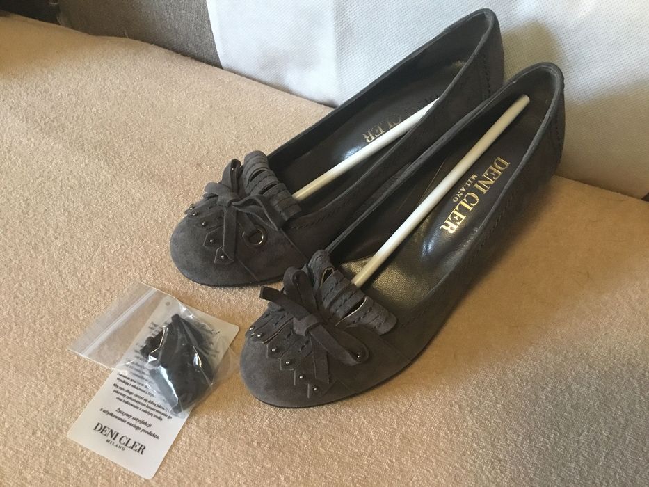 Pantofle zamszowe Deni Clear