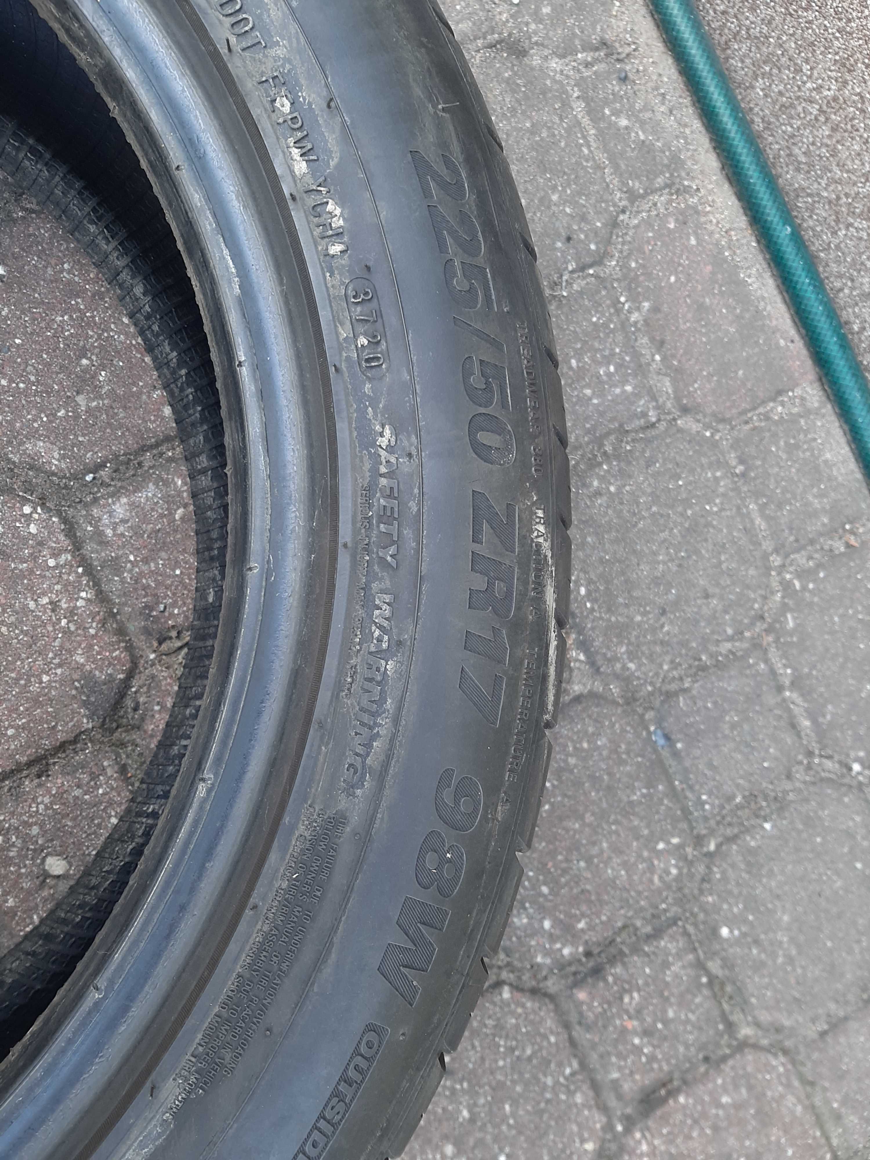 1x Opona letnia 225/50R17 Kumho Ecsta HS51 /2020r 7,5mm