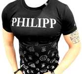 Koszulka t-shirt Philipp Plein nadruk S-XXL czarna
