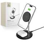 Tech-Protect Qi15W-A39/2In1 Magnetic Magsafe Wireless Charger Black