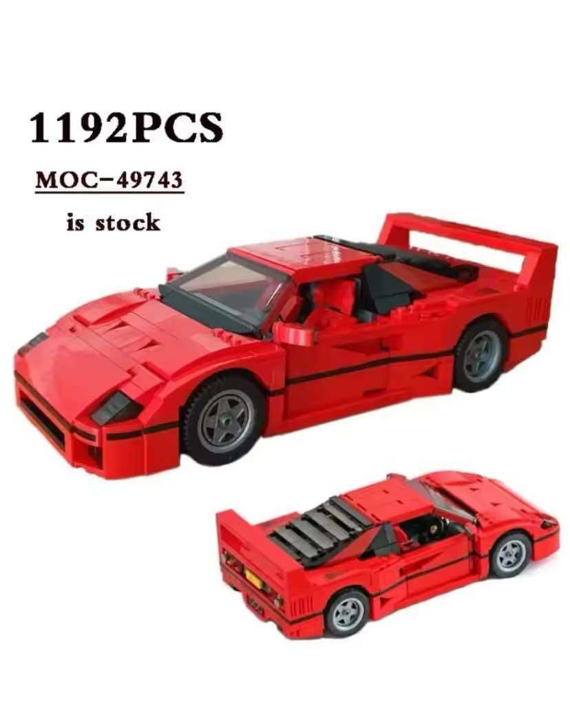 Klocki wzór LEGO Ferrari F40 Autko Samochodzik Hit Wyścigi Prezent