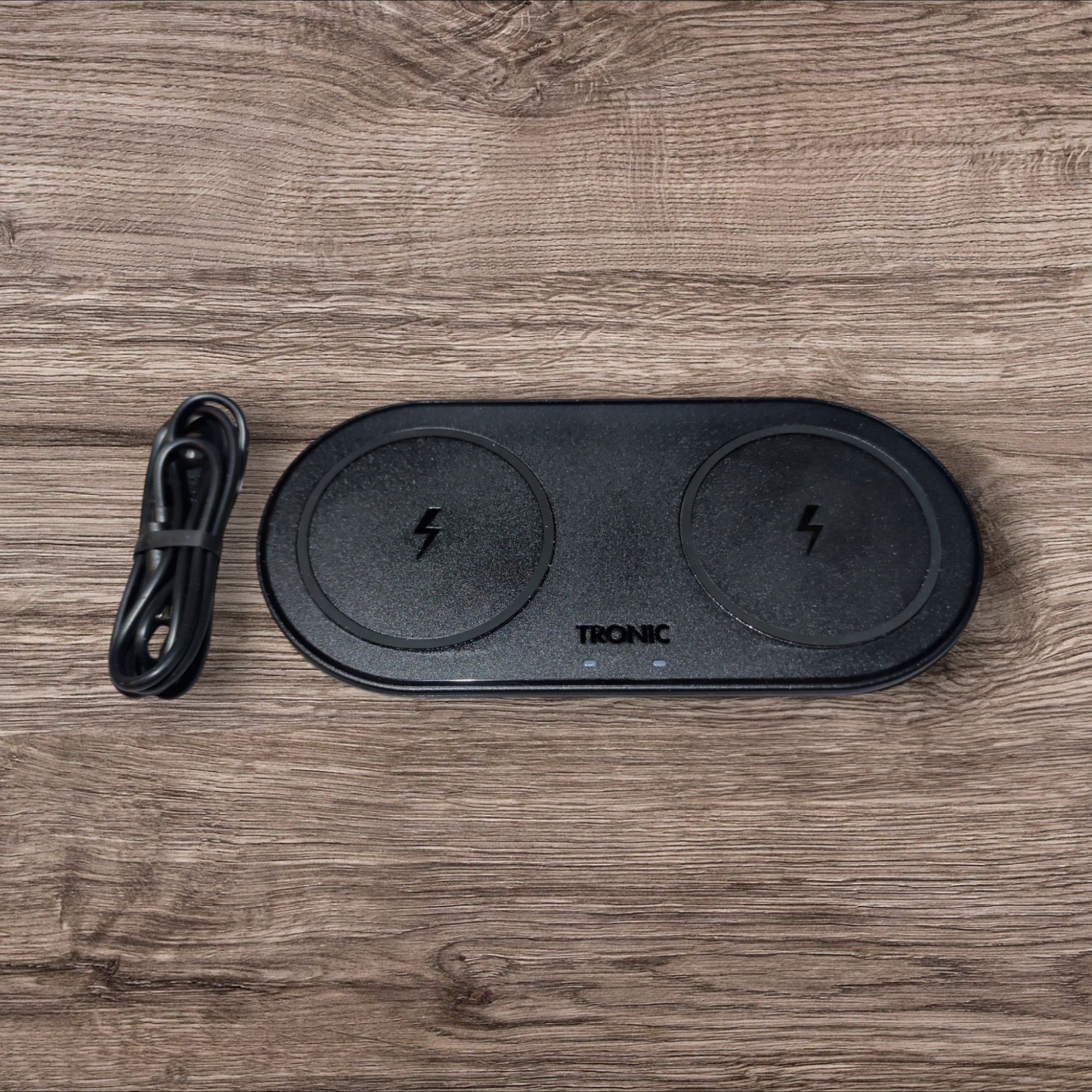 Podkładka ładująca Qi Dual (czarna)TRONIC