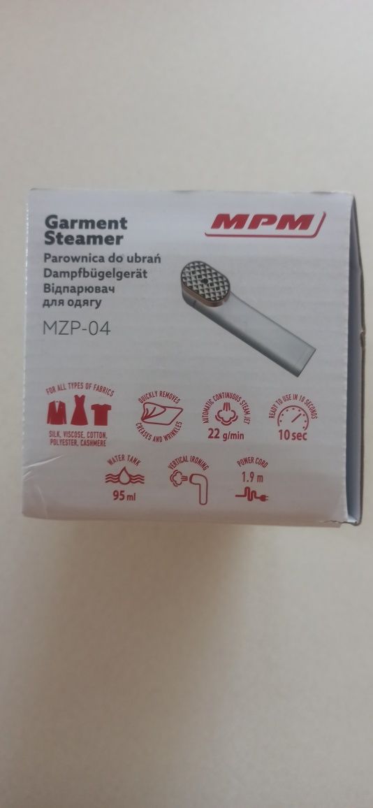 Parownica do ubrań MPM MZP-04 1200W 22g/min