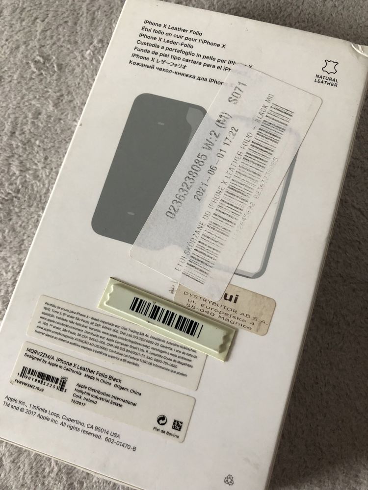 Etui skórzane do iPhoneX oryginalne