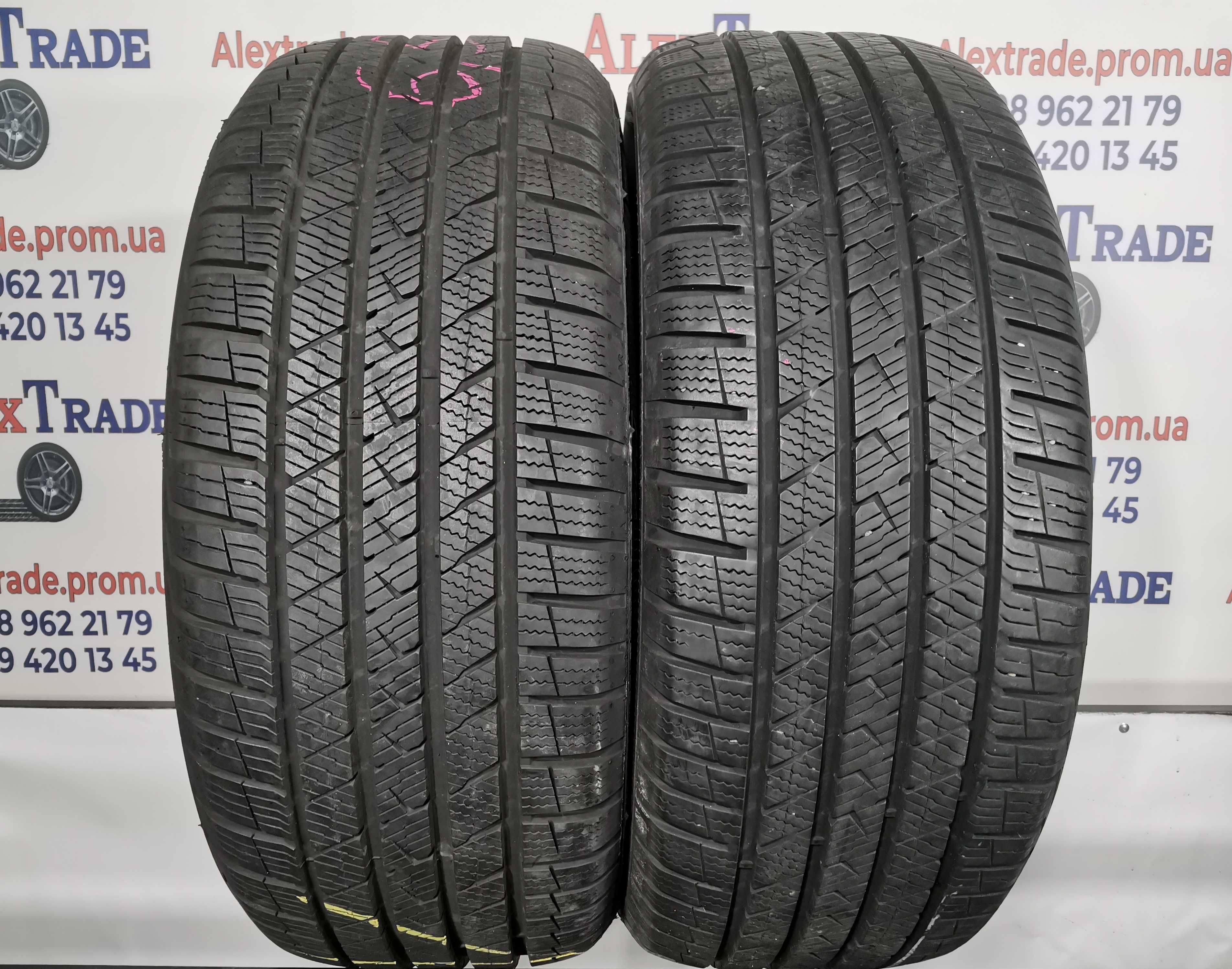 2 шт. 225/55 R17 Vredestein Quatrac Pro шини б/у, 6,5-7,5 мм