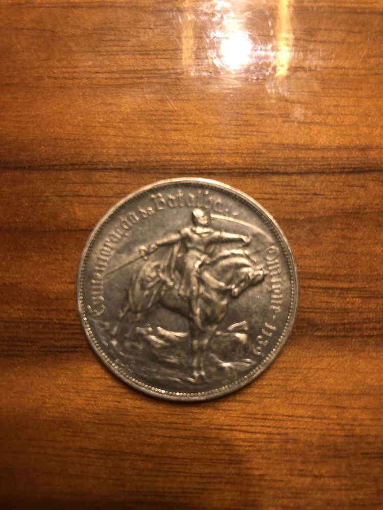 Moeda 10 escudos em prata. Ano de 1928