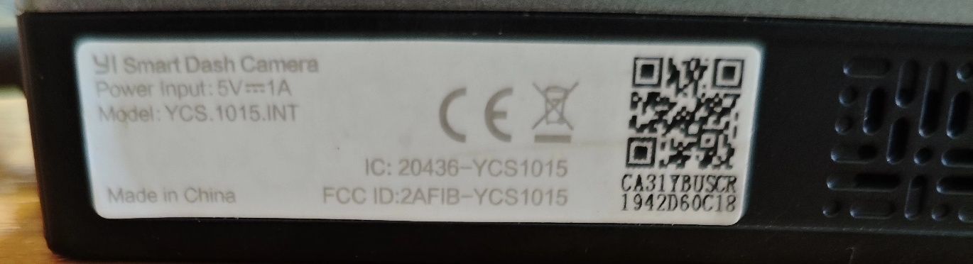 Відеореєстратор Xiaomi Yi Smart Dash WiFi Gray