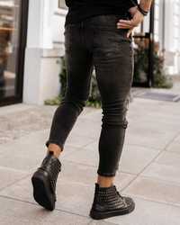 Spodnie męskie jeansy Olavoga Brandi czarne L XL
