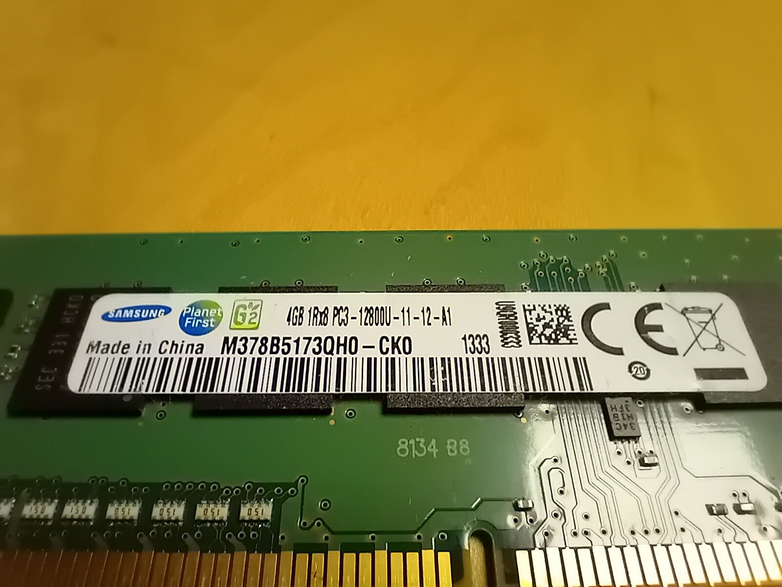Pamięć komputerowa Samsung DDR3 4GB