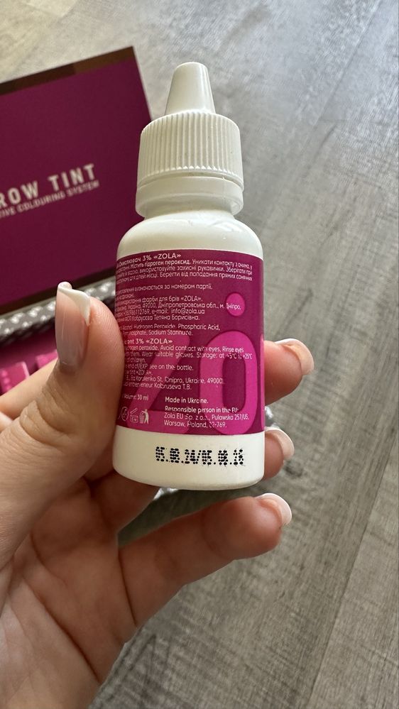Nowy zestaw farbek do brwi Zola Eyebrow Tint