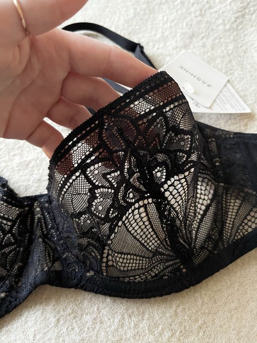 Чорний прозорий комплект білизни Jasmine 80B , M новий