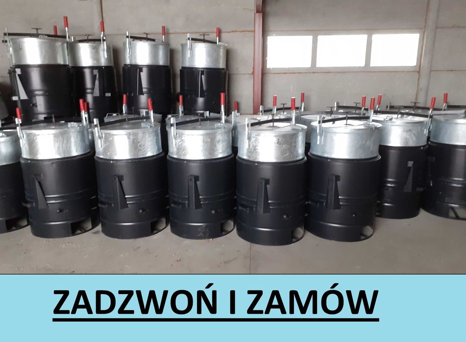 NOWY Parnik węglowy - zbiornik ocynkowany / nierdzewny / 60L 100L 160L