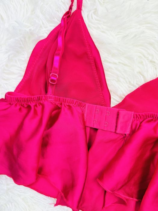Biustonosz miękki top satynowy XS/S 34/36 różowy Primark