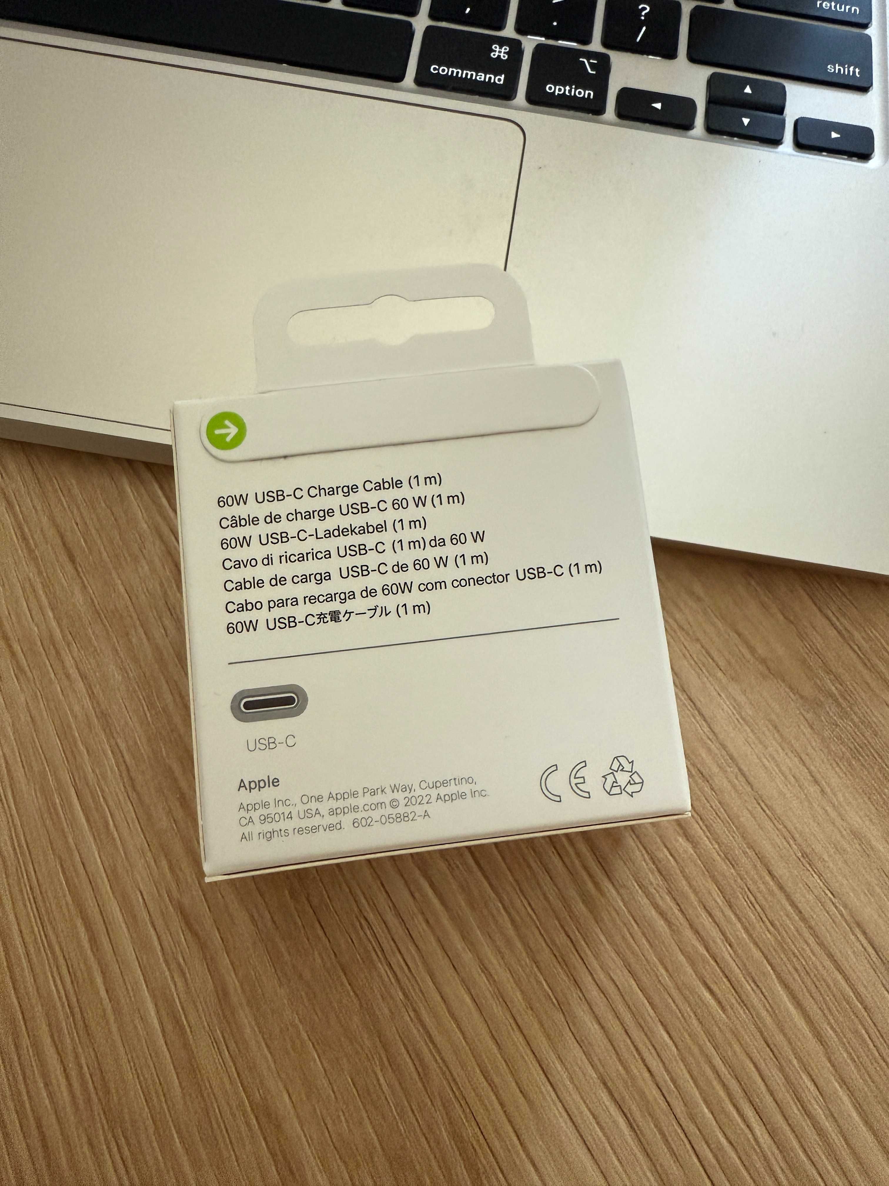 Oryginalny nowy kabel przewód Apple iPhone USB-C to USB-C 1m 60W
