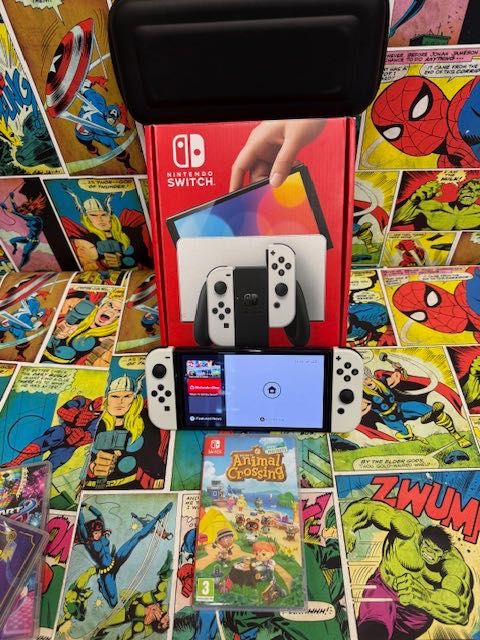 Nintendo Switch OLED Zestaw+ANIMAL CROSSING New Horizons Szczecin