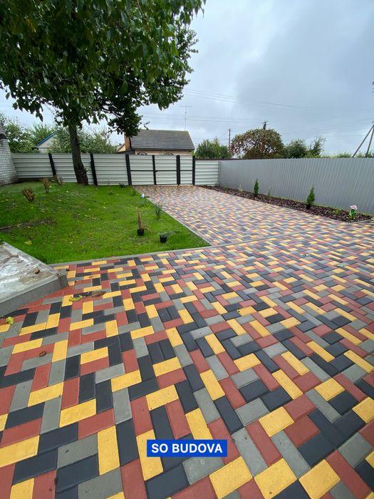 Тротуарна плитка Бруківка Тротуарная плитка Брусчатка