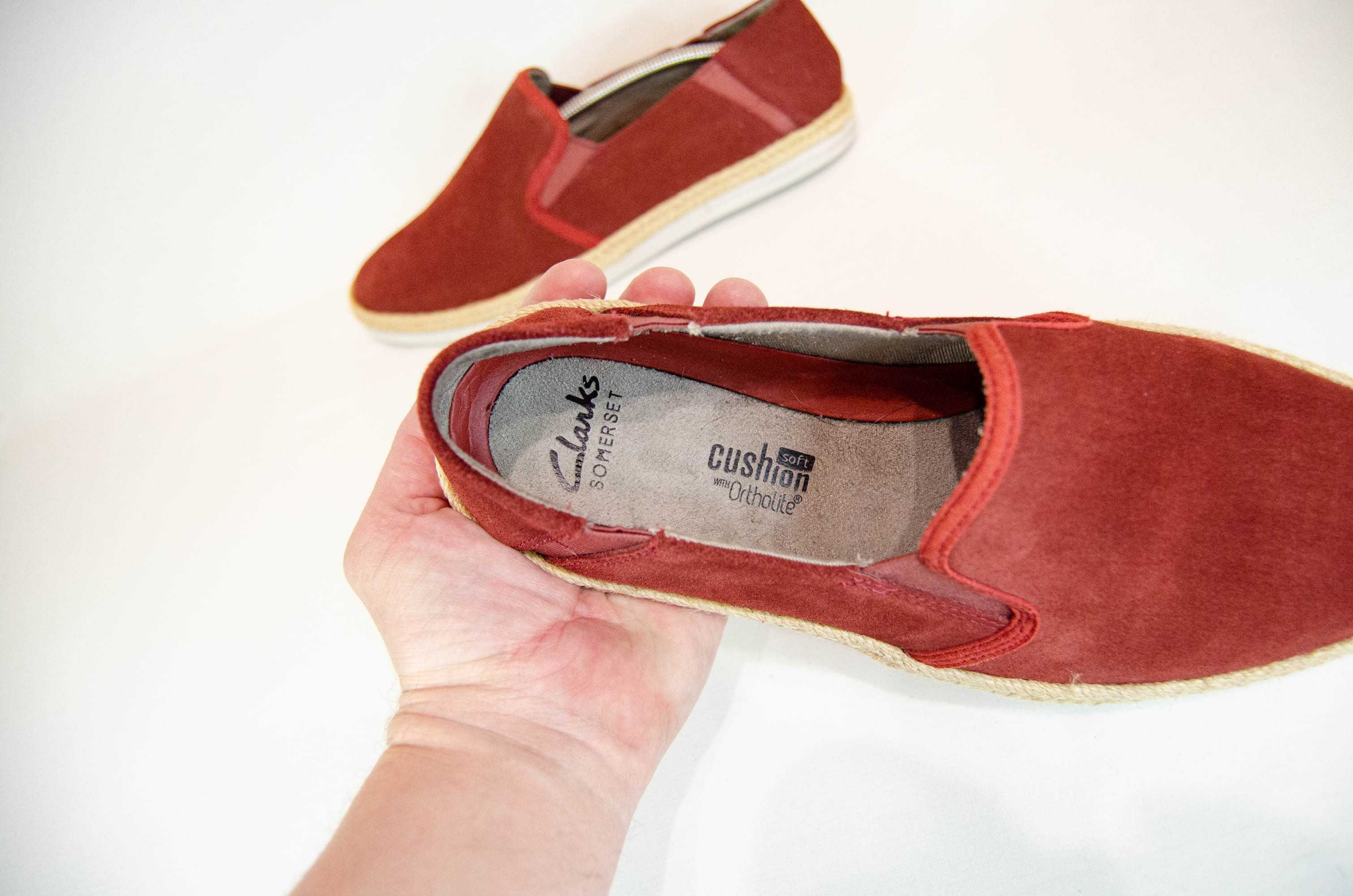 Clarks Мужские Кожаные Слипоны мокасины Оригинал! Размер 43 28 см