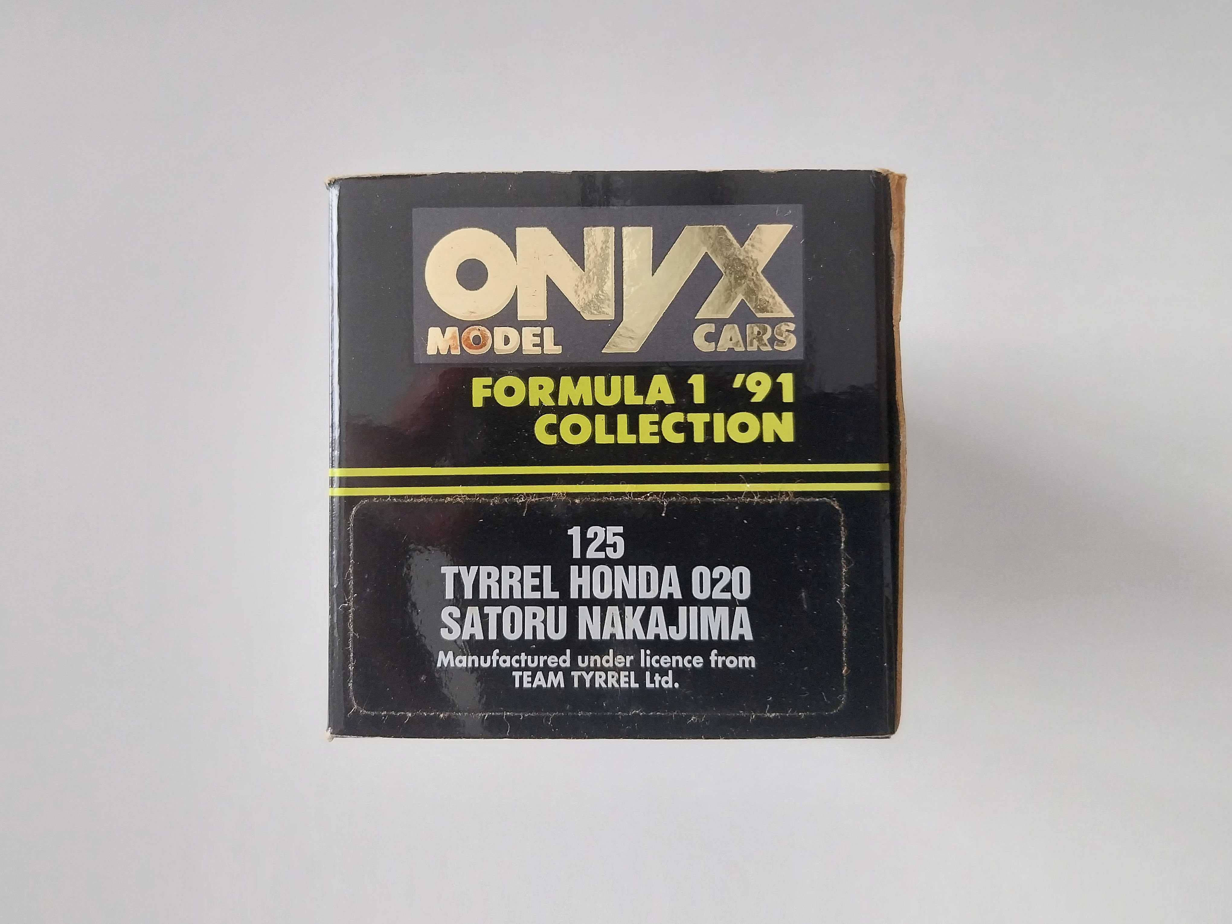 miniatura 1/43 TYRRELL 020 Satoru Nakajima (1991) | edição Onyx