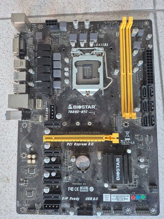 Motherboard BIOSTAR TB250-BTC + Processador Pentium G4400 3.30Ghz