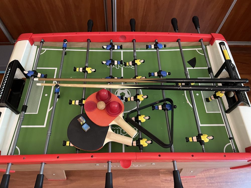 Stół SMOBY 4in1 piłkarzyki bilard ping-pong, hokej