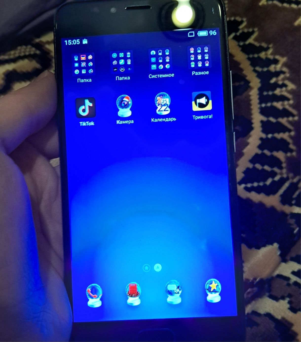 Телефон Meizu M6S сірого кольору вживаний