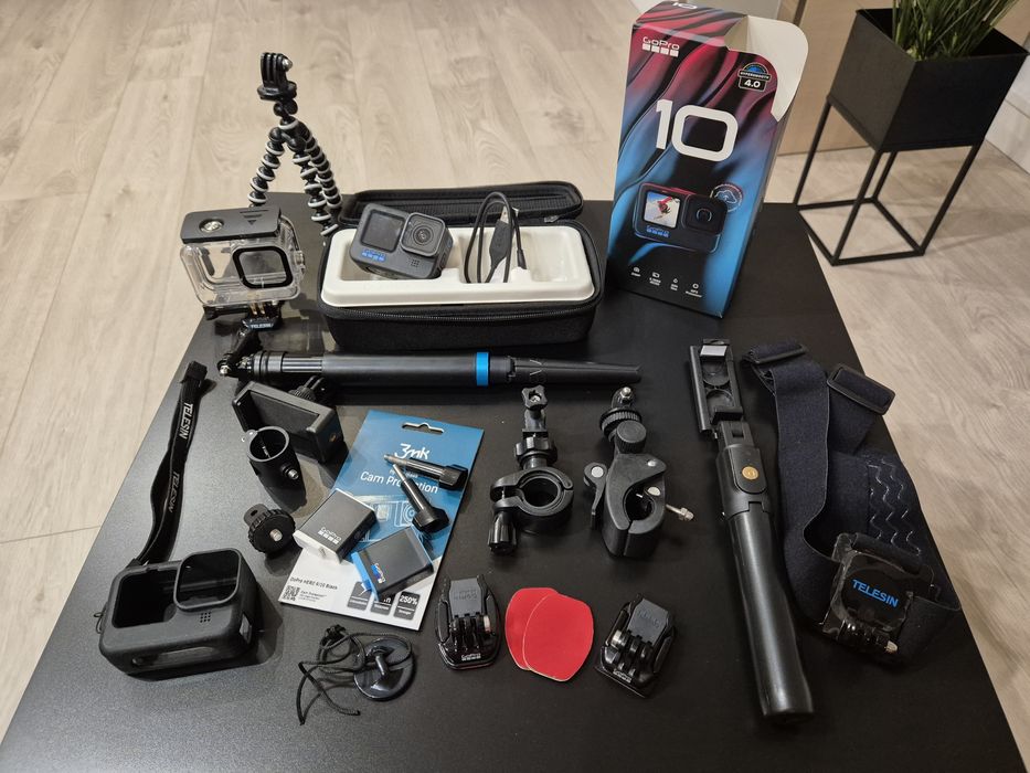 Gopro 10 Super Stan dużo dodatków