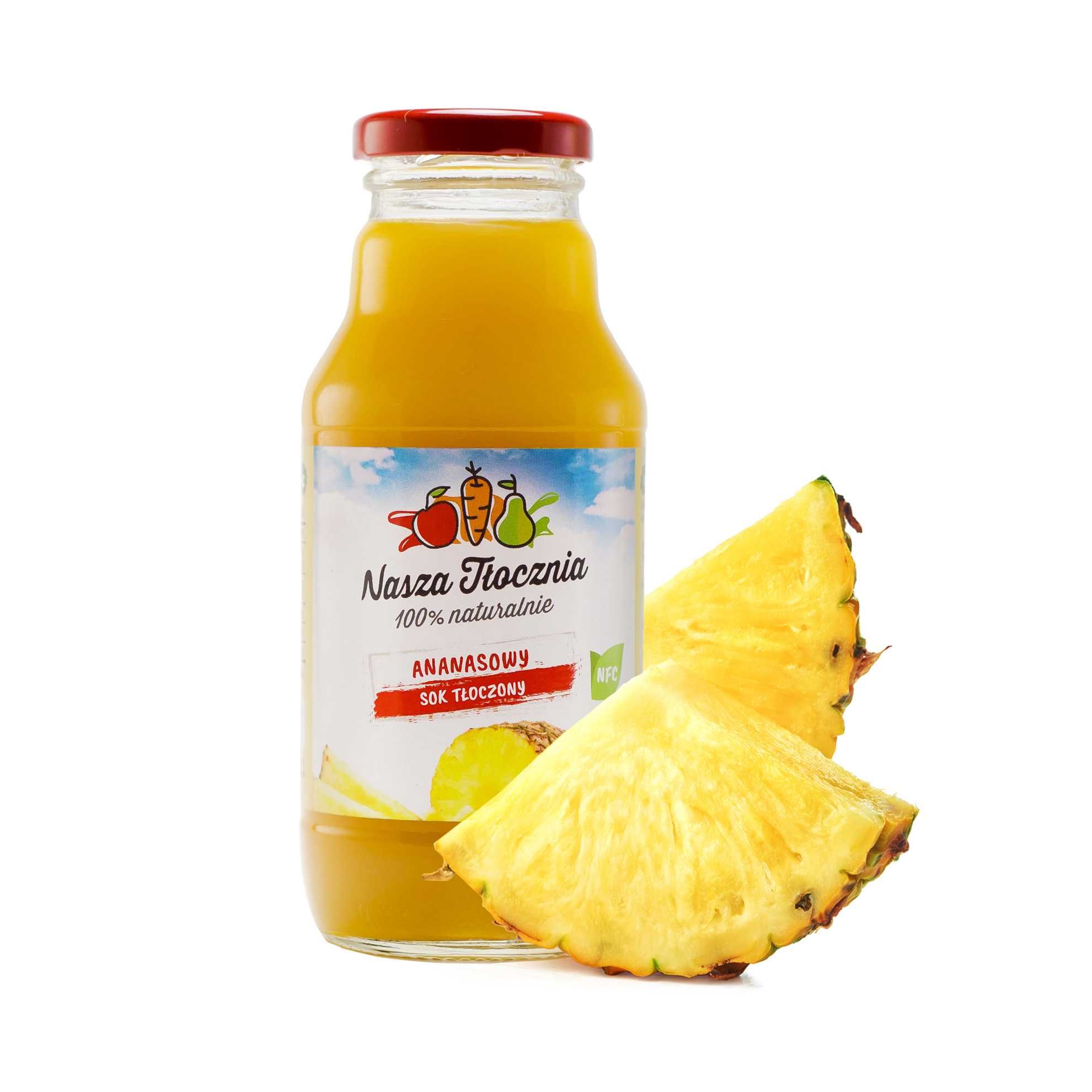 Sok tłoczony z Ananasa 100%  NFC 330 ml