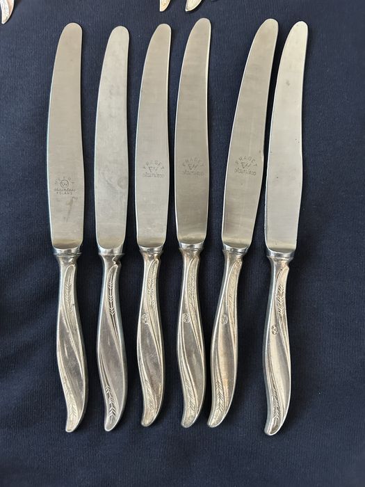 Posrebrzane sztućce Hefra amerykański kpl. 30-elementowy