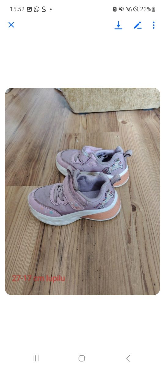 Adidasy dla dziewczynki świecące