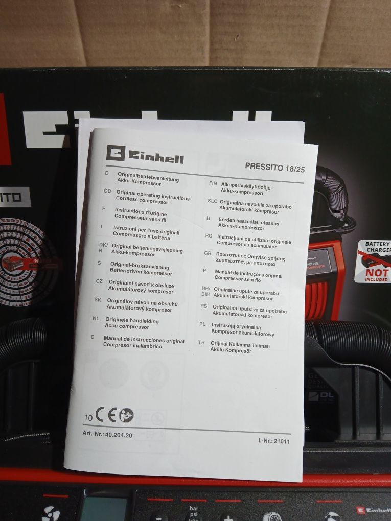 Kompresor pompka Einhell Pressito 18/25