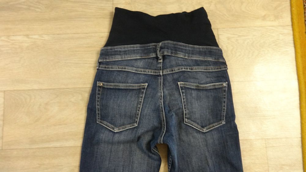 Плотные синие штаны брюки джинсы для беременных р 27 28 44 M