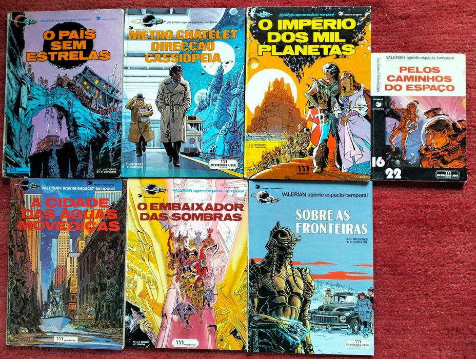 BD Valerian 7 livros ed. Meriberica
