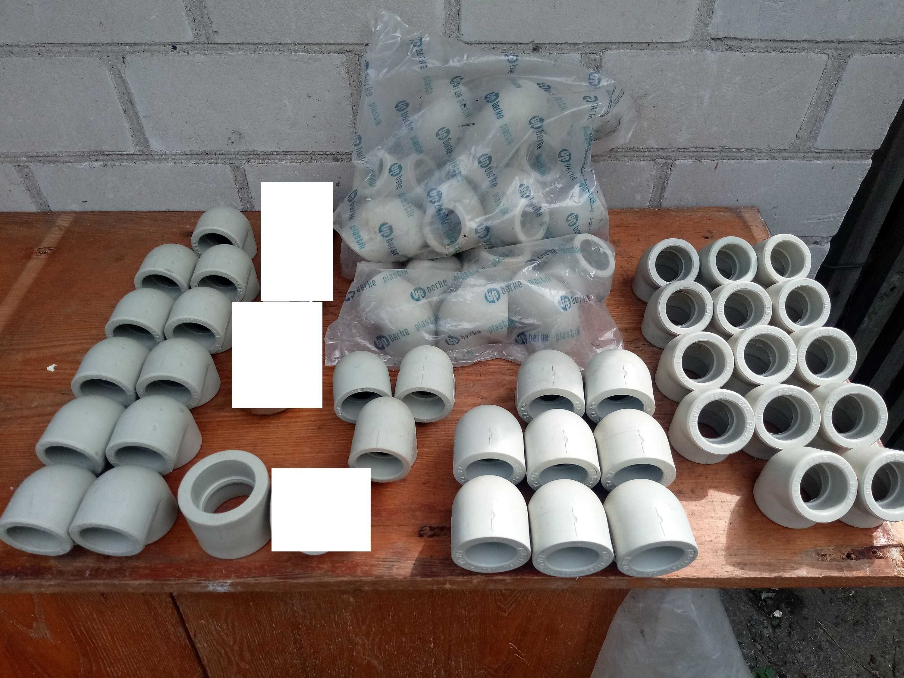Продам фитинги d40 pn25, остатки.