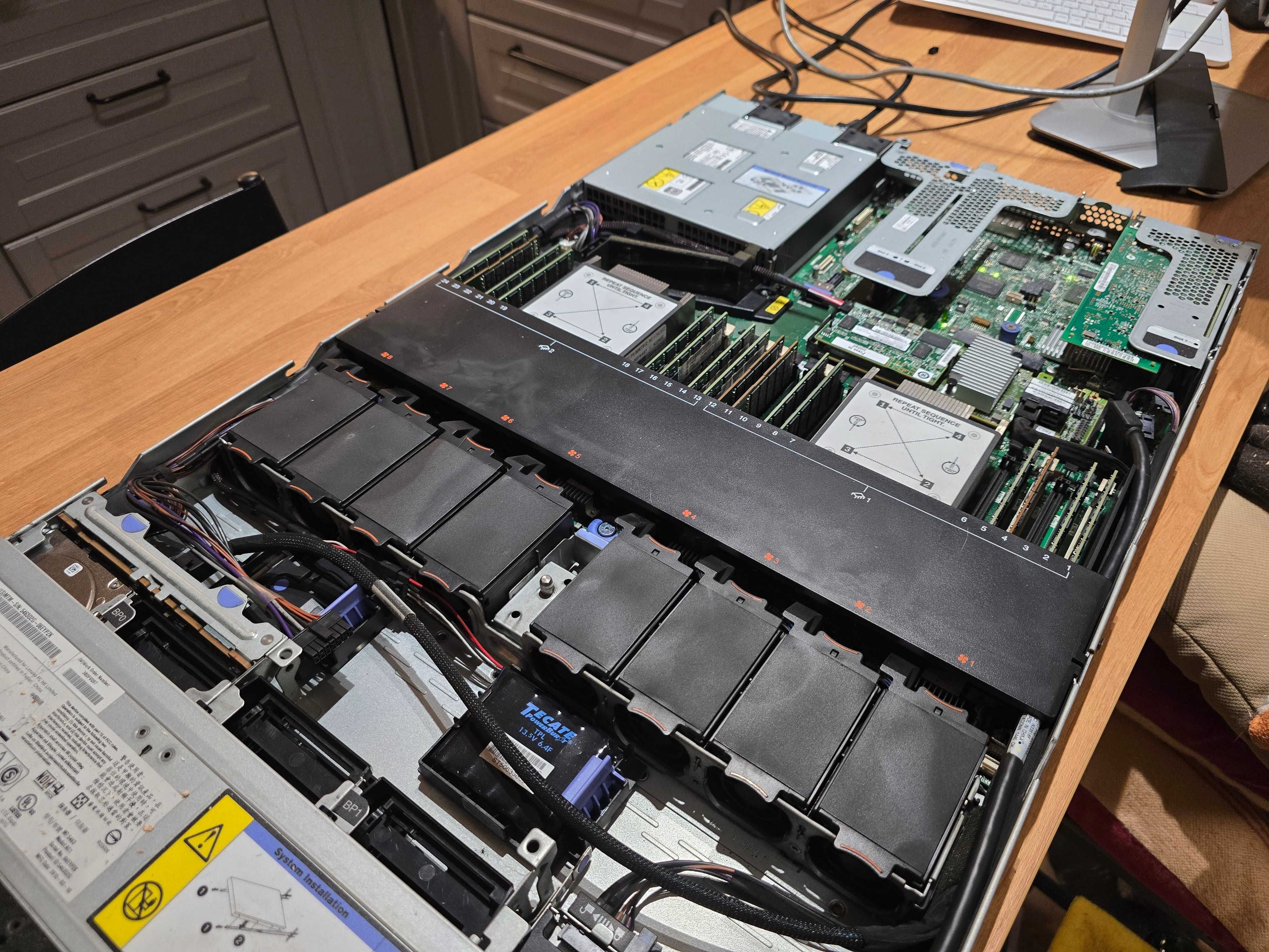 Serwer Lenovo IBM X3550M5 2x 2698v3 256GB ram 2x300 GB 10K SAS