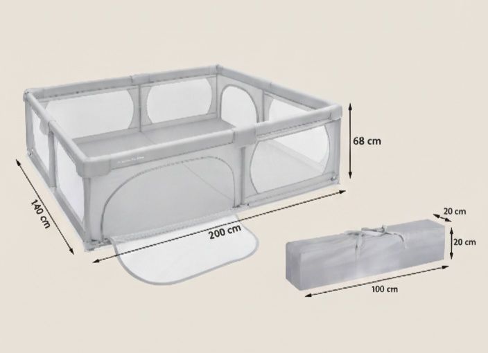 Kojec dla dziecka 200x140cm