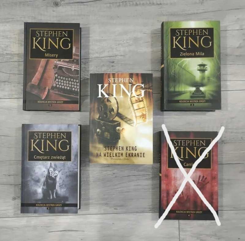 Książki 4 tomy Kolekcja mistrza grozy, Stephen King na wielkim ekranie