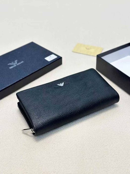 Мужской кожаный клатч армани чоловічий гаманець придбати армані