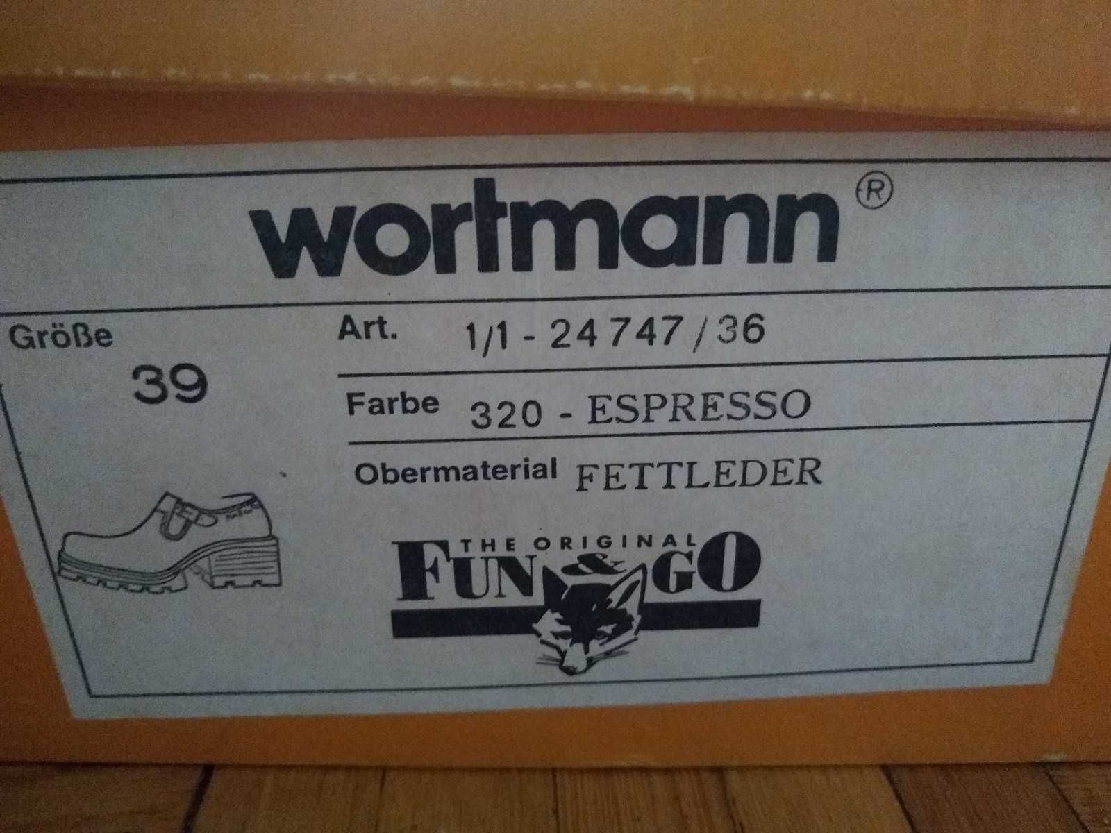 Skórzane buty Wortmann 39