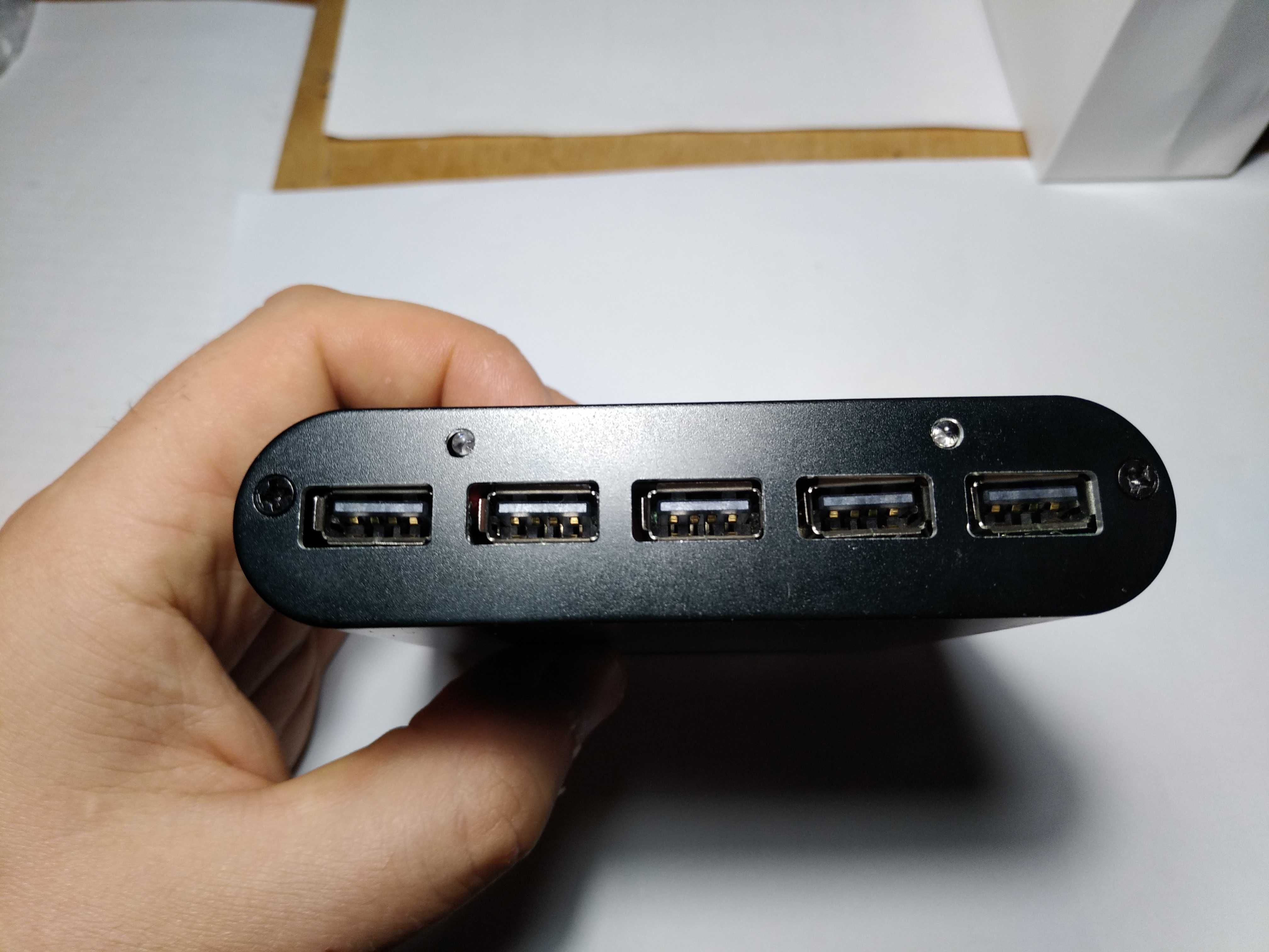 Побутовий мережевий 5 USB зарядний пристрій CONUN VH 3.3A+3.3A  2 кан