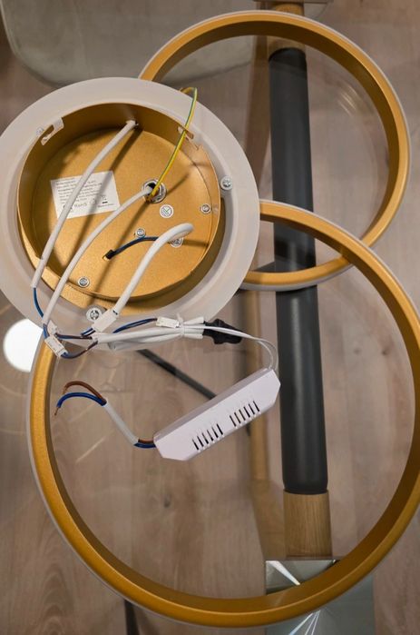 Lampa sufitowa LED żyrandol ring a la złoty, 42W